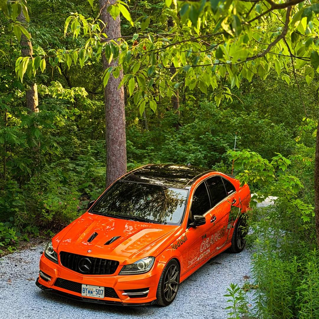 Gloss Metallic Fiery Orange Car Vinyl Wrap PET  review motovlogsniagara 01