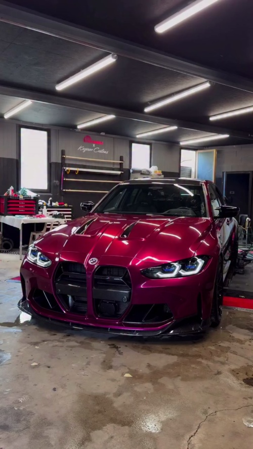 Gloss Metallic Rubellite Purple Car Vinyl Wrap PET  reviewed by