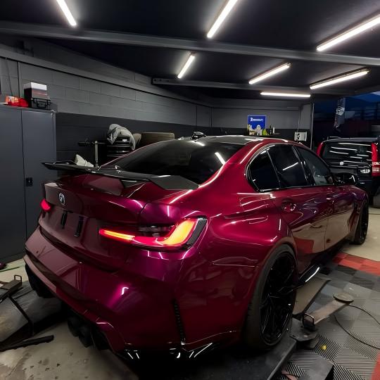 Gloss Metallic Rubellite Purple Car Vinyl Wrap PET  review valdemiro.kazarov 05