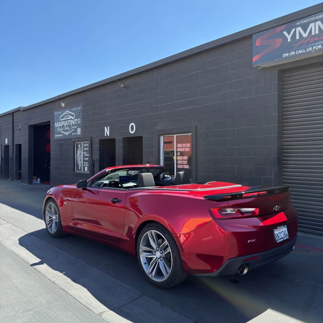 Gloss Metallic Cherry Red Car Vinyl Wrap PET review 1