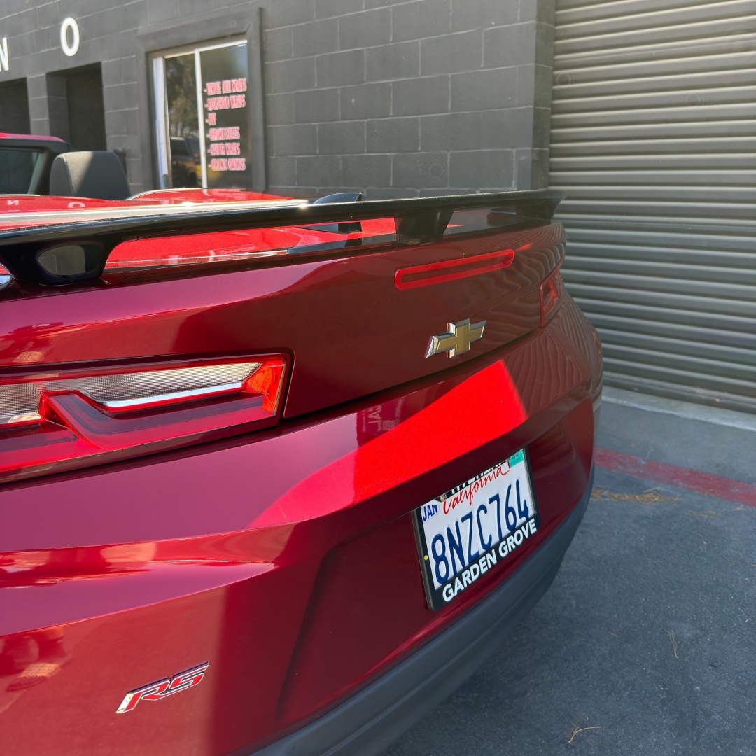 Gloss Metallic Cherry Red Car Vinyl Wrap PET review 4
