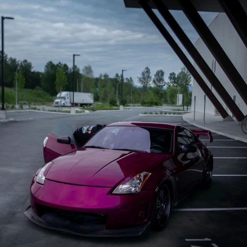 Gloss Metallic Rubellite Purple Car Vinyl Wrap PET  reviewed by