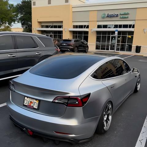 Matte Satin Chrome Silver Car Vinyl Wrap | Satin Chrome X Silver Car Wrap  review 0