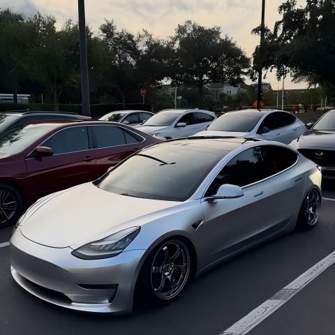 Matte Satin Chrome Silver Car Vinyl Wrap | Satin Chrome X Silver Car Wrap  review 1