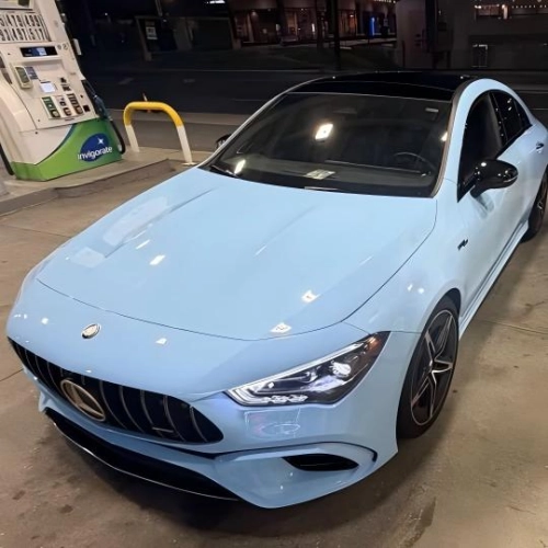 TPU Gloss Zandvoort Blue Colored PPF Paint Protection Film reviewed by