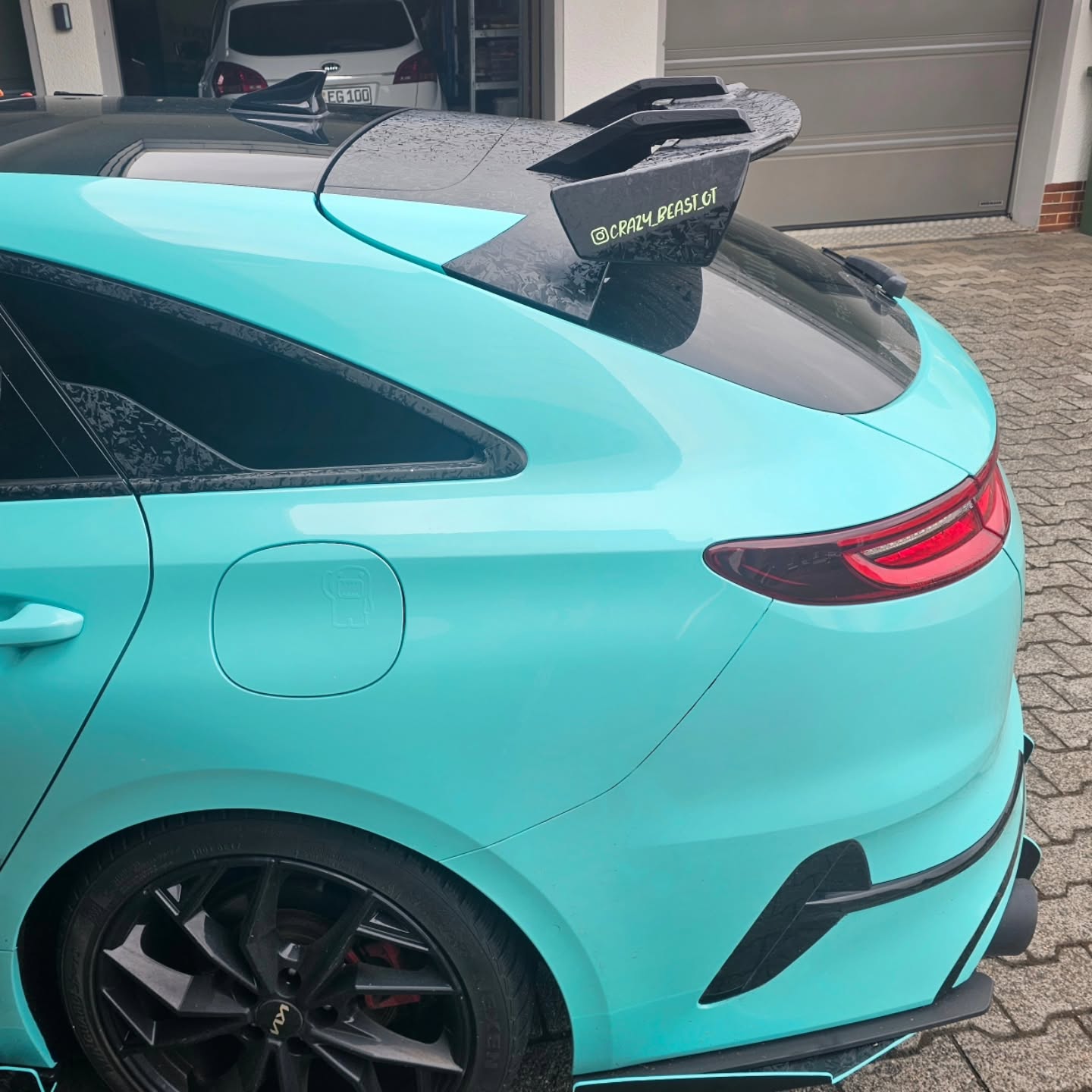 Gloss Sparkle Glitter Tiffany Blue Car Vinyl Wrap review 0