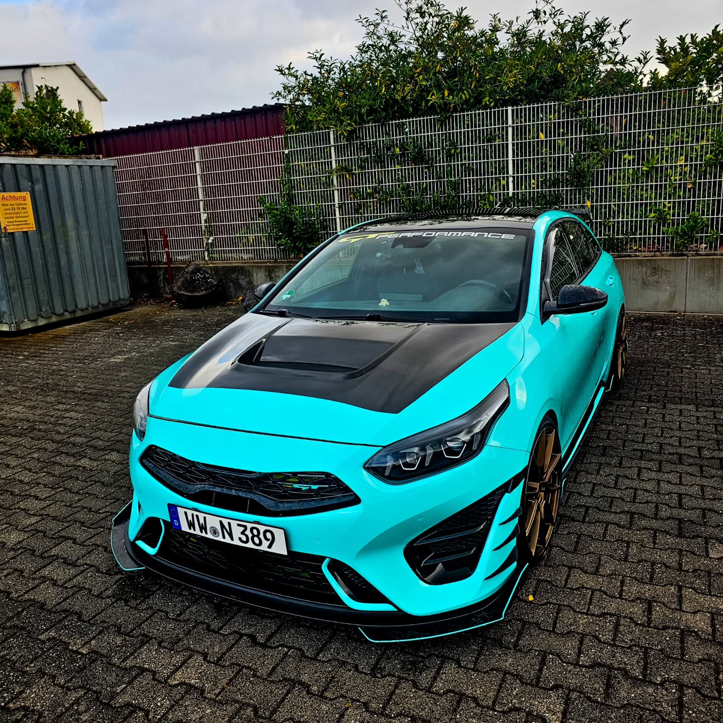 Gloss Sparkle Glitter Tiffany Blue Car Vinyl Wrap review 5