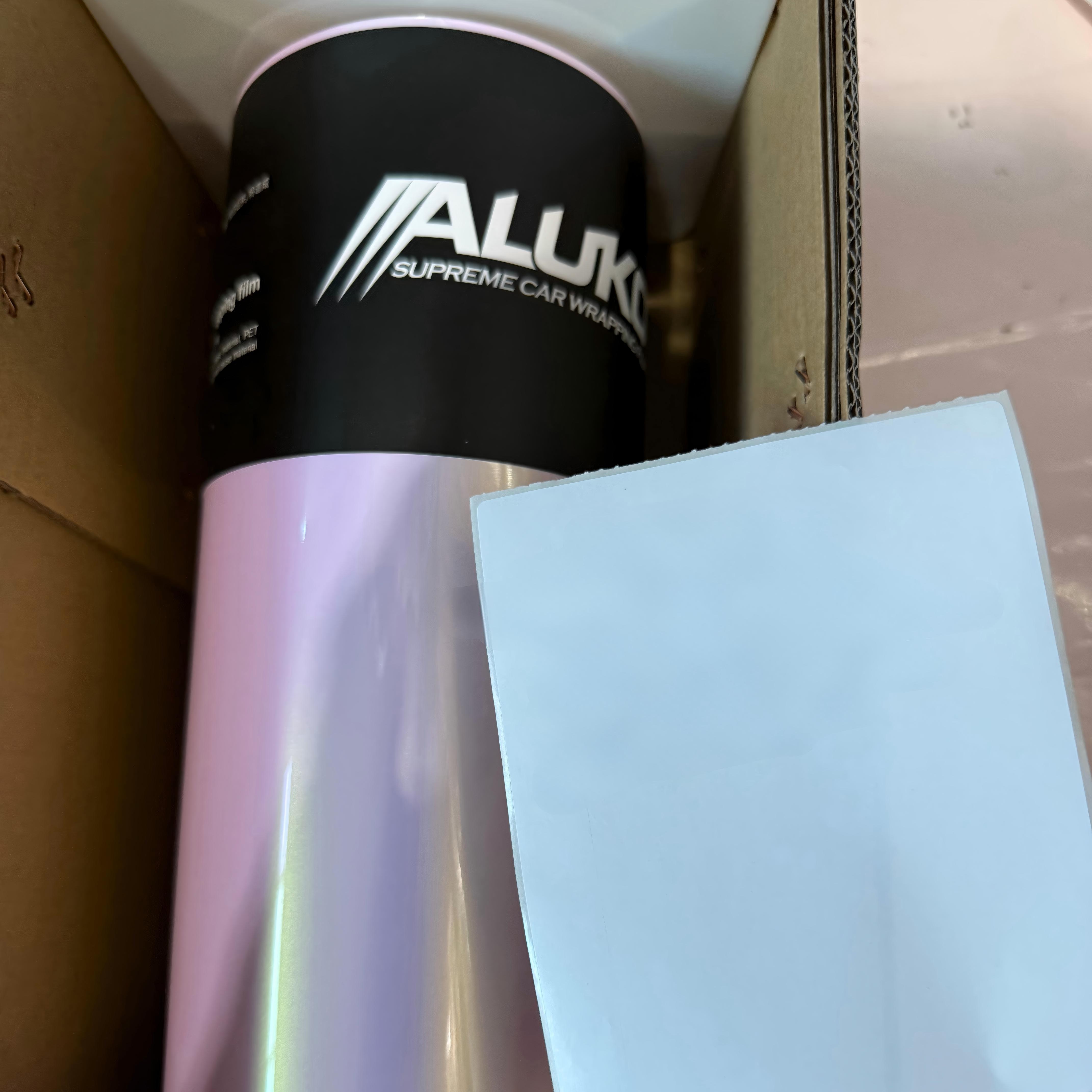 Gloss Metallic Glazed Gold Pink Car Vinyl Wrap PET review 1