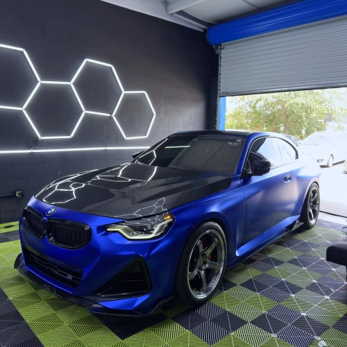 Matte Metallic Satin Blueberry Car Vinyl Wrap PET reviewed by