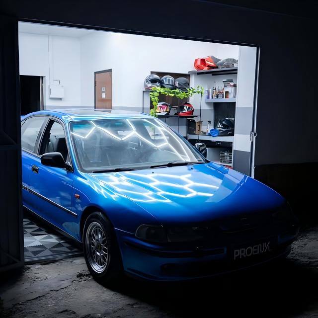 Gloss Metallic Jazz Blue Car Vinyl Wrap PET review 2