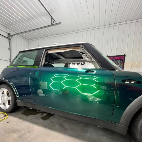 TPU Gloss Metallic British Royal Green Colored PPF Paint Protection Film reviewed by
