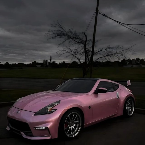 Gloss Metallic Passion Pink Car Vinyl Wrap PET reviewed by
