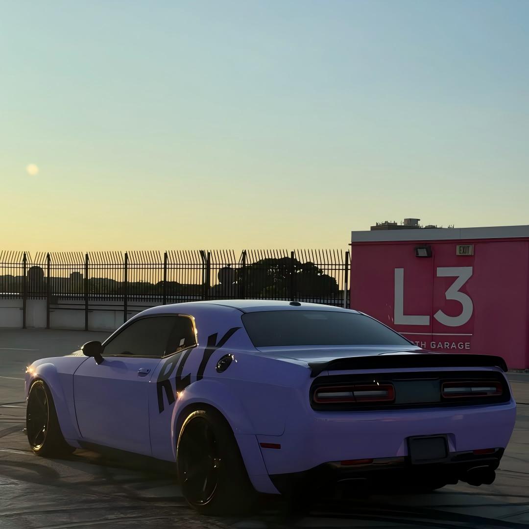 Gloss Macaron Lavender Purple Car Vinyl Wrap Tesla BMW PET review 3