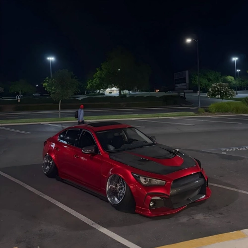Ultra Glossy Metallic Vampire Red Car Vinyl Wrap BMW PET   reviewed by