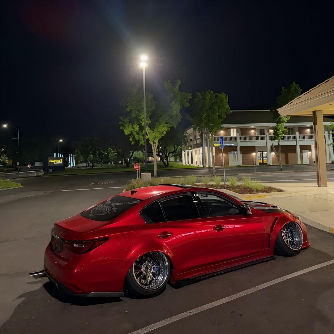 Ultra Glossy Metallic Vampire Red Car Vinyl Wrap BMW PET   review 1