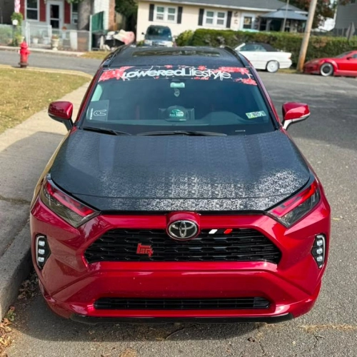 Matte Carbon Fiber Meta Cosmic Black Car Vinyl Wrap PET reviewed by