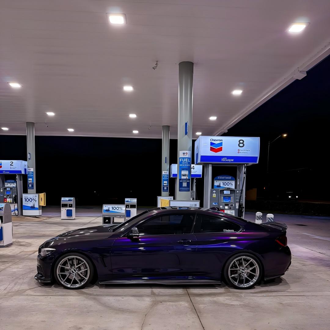 Gloss Metallic Ghost Midnight Purple Car Vinyl Wrap PET review 1