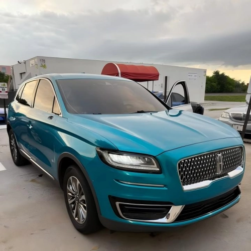 Gloss Metallic Atomic Teal Car Vinyl Wrap PET reviewed by