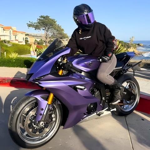 Gloss Metallic Viola Purple Car Vinyl Wrap PET review 2