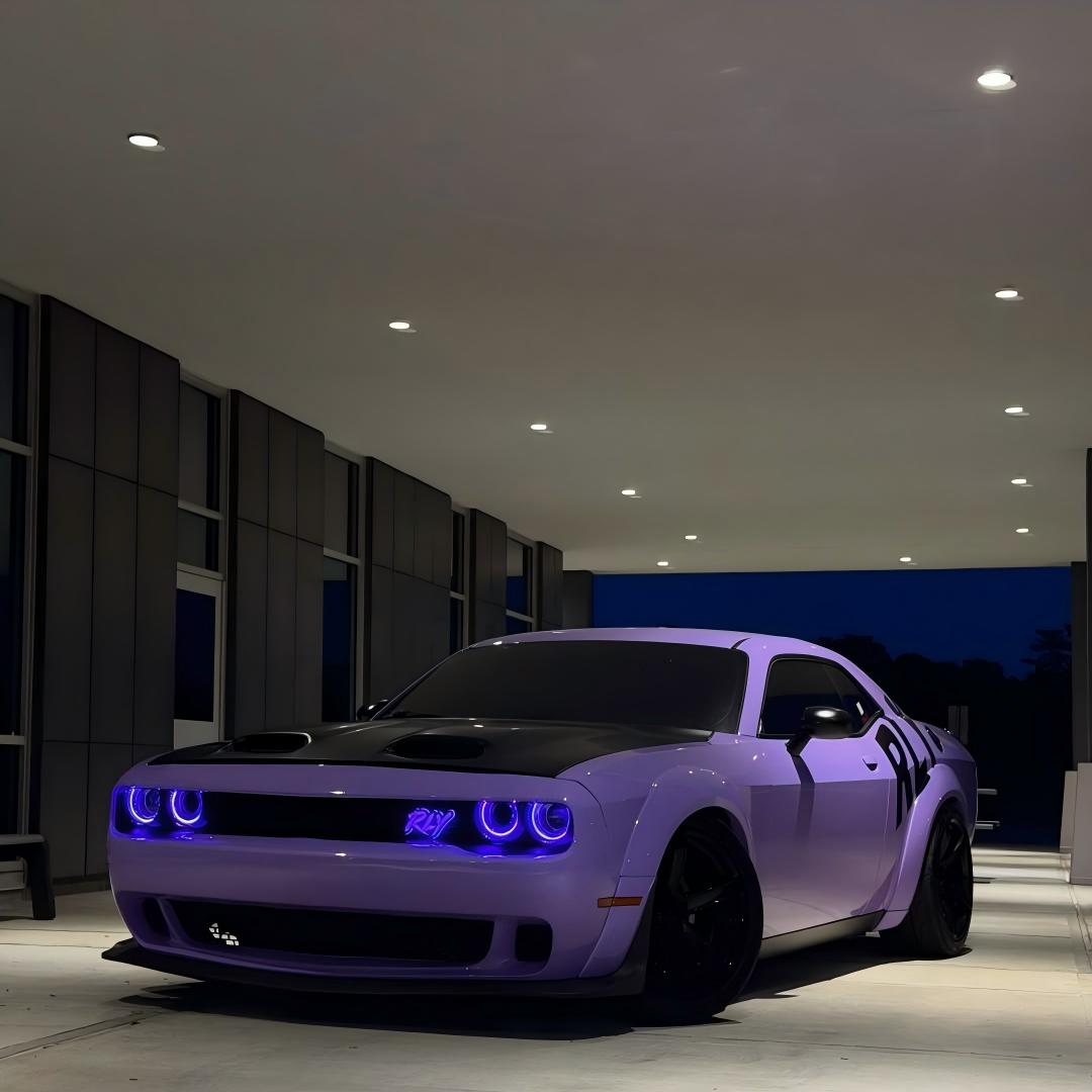 Gloss Macaron Lavender Purple Car Vinyl Wrap Tesla BMW PET review 3
