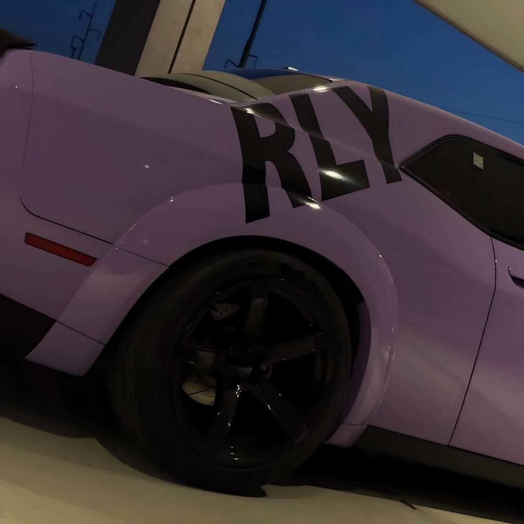 Gloss Macaron Lavender Purple Car Vinyl Wrap Tesla BMW PET review 2