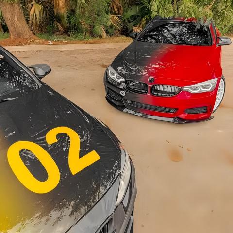ALUKOVINYL  Black To Green Gradient Custom Vinyl Wrap review 2
