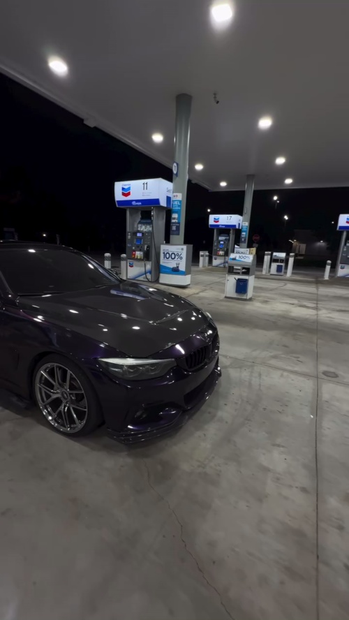 Gloss Metallic Ghost Midnight Purple Car Vinyl Wrap PET reviewed by