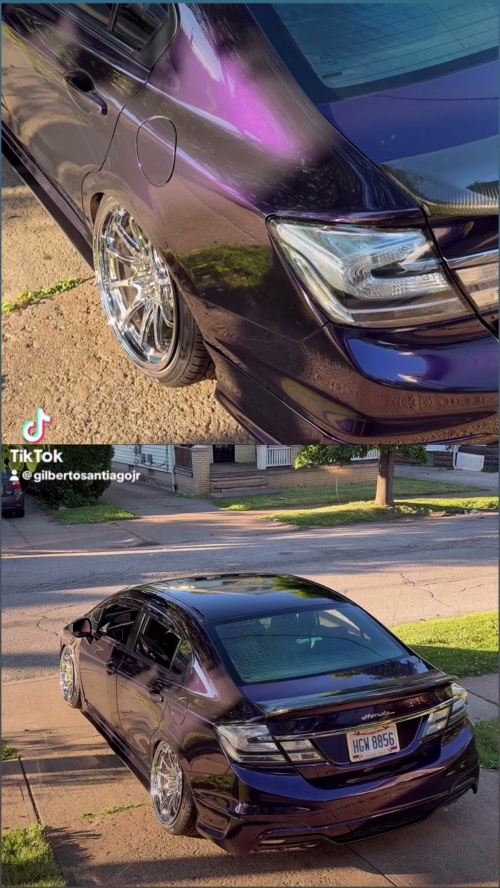 Gloss Metallic Midnight Purple Car Vinyl Wrap BMW PET reviewed by