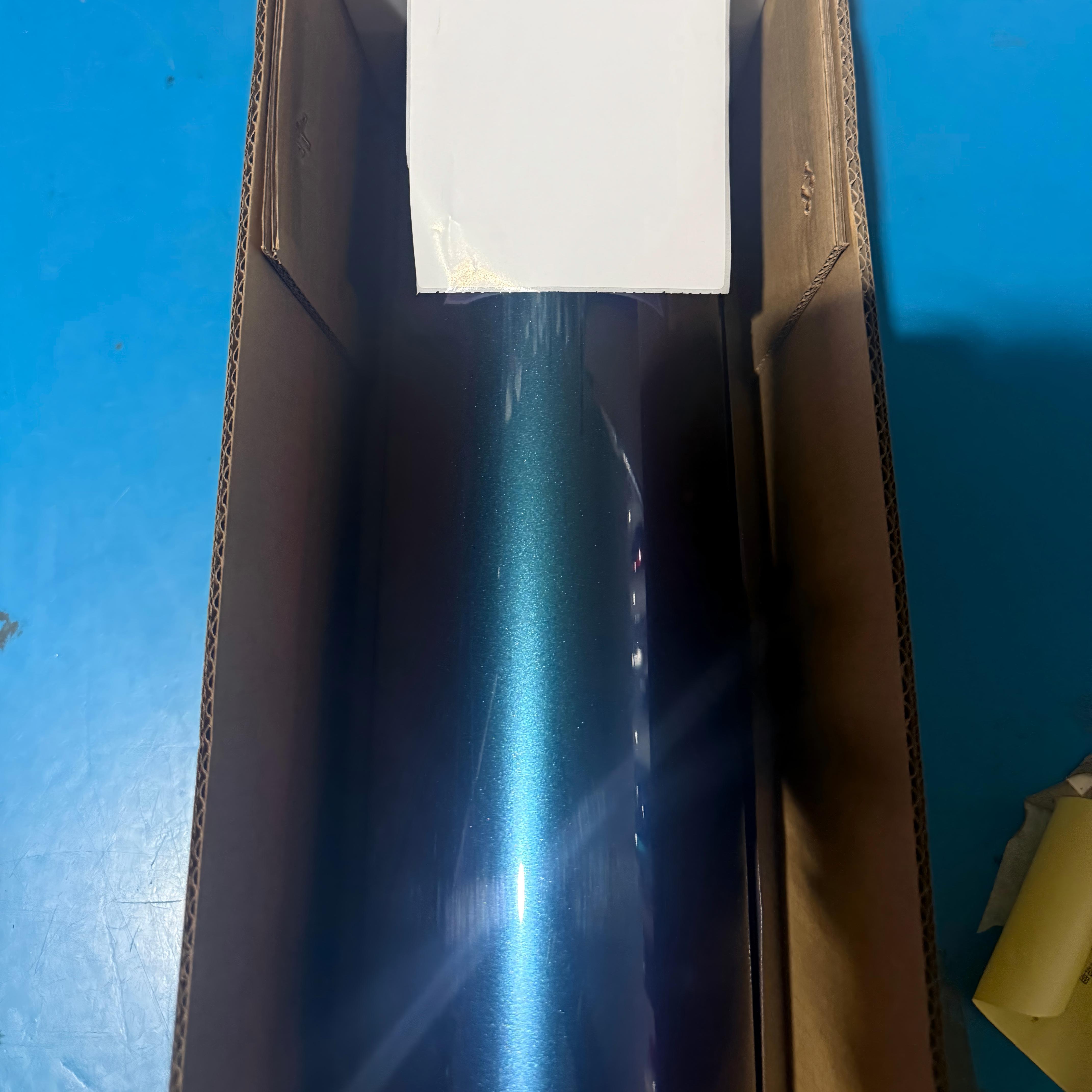 Gloss Metallic Chameleon Purple Blue Car Vinyl Wrap PET review 1