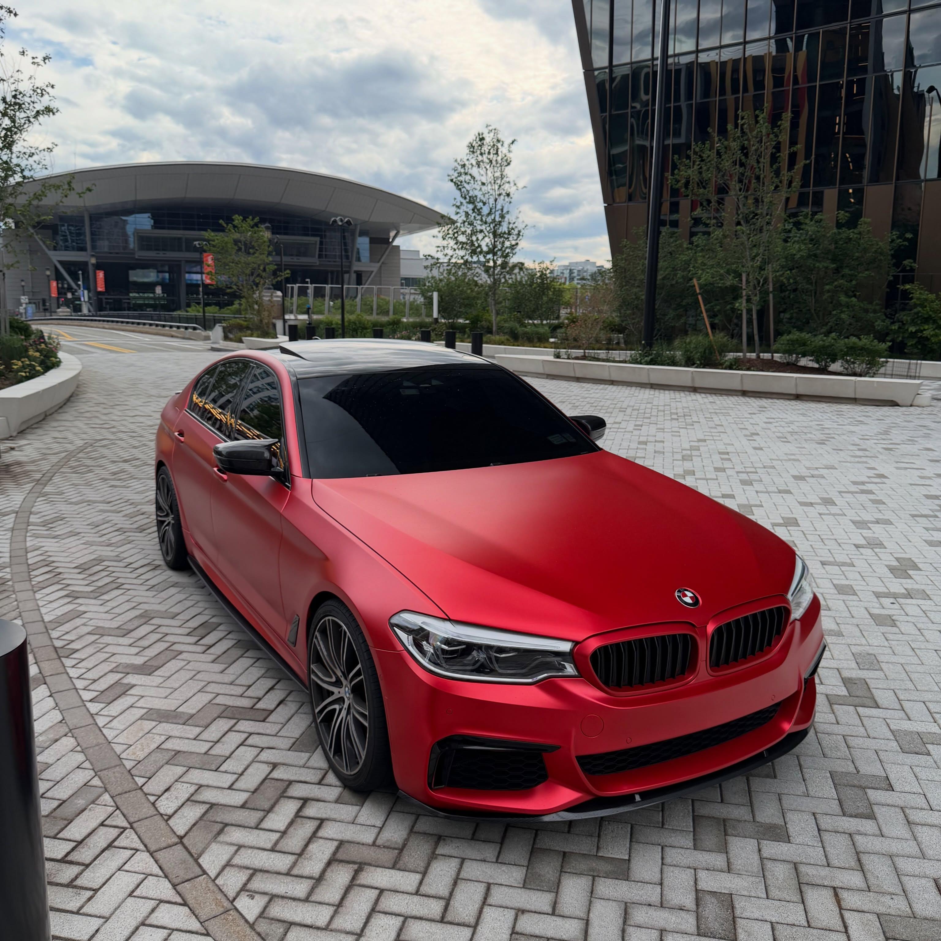 Matte Satin Red Ceramics Red Car Vinyl Wrap PET review 0