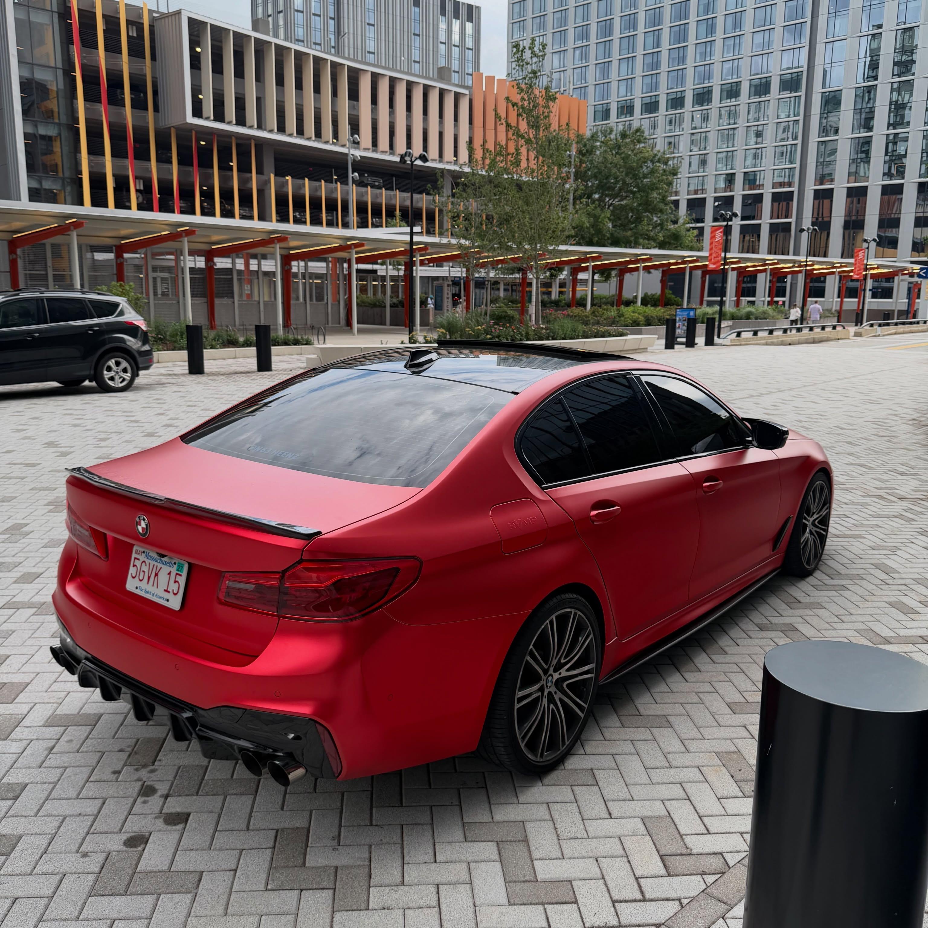 Matte Satin Red Ceramics Red Car Vinyl Wrap PET review 4