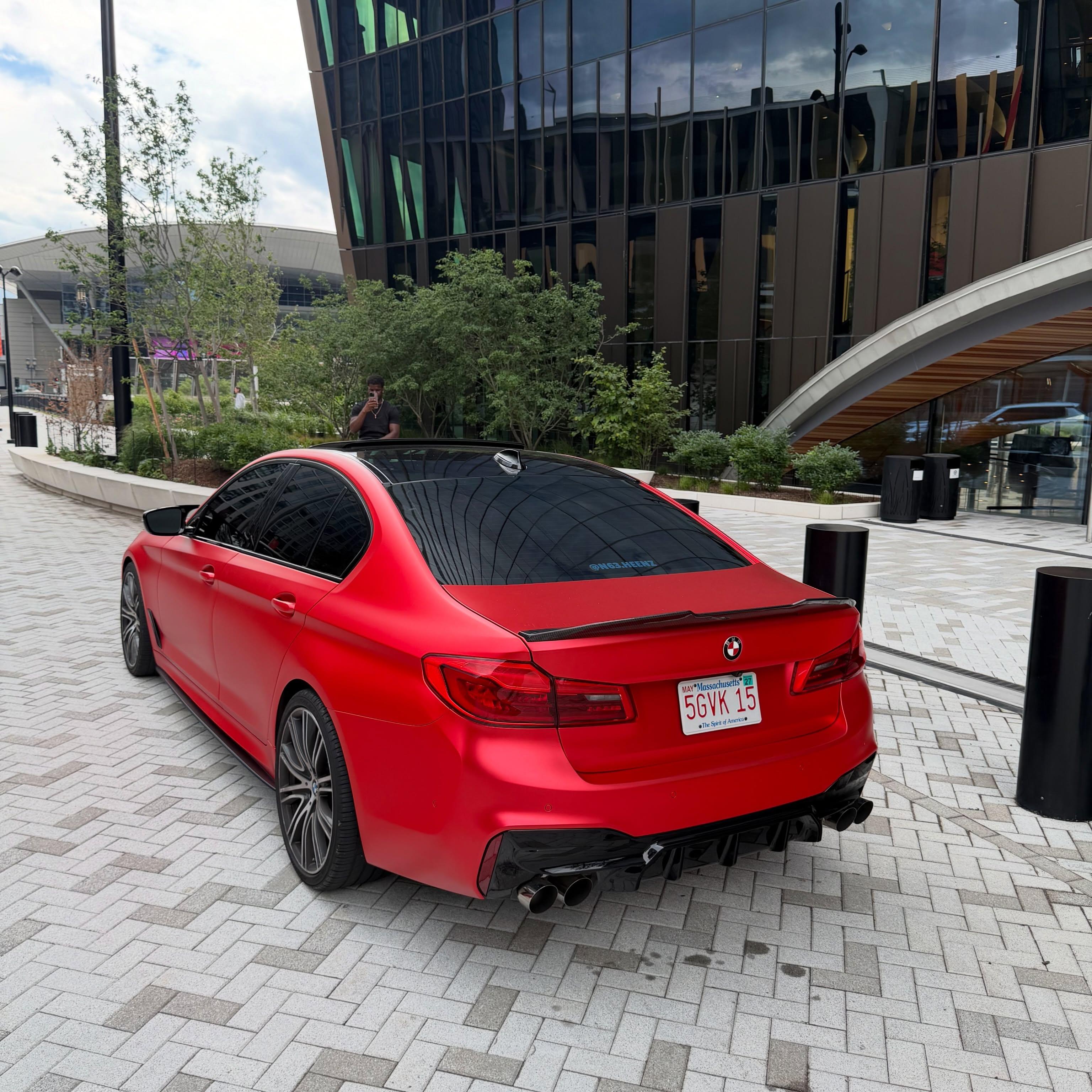 Matte Satin Red Ceramics Red Car Vinyl Wrap PET review 2
