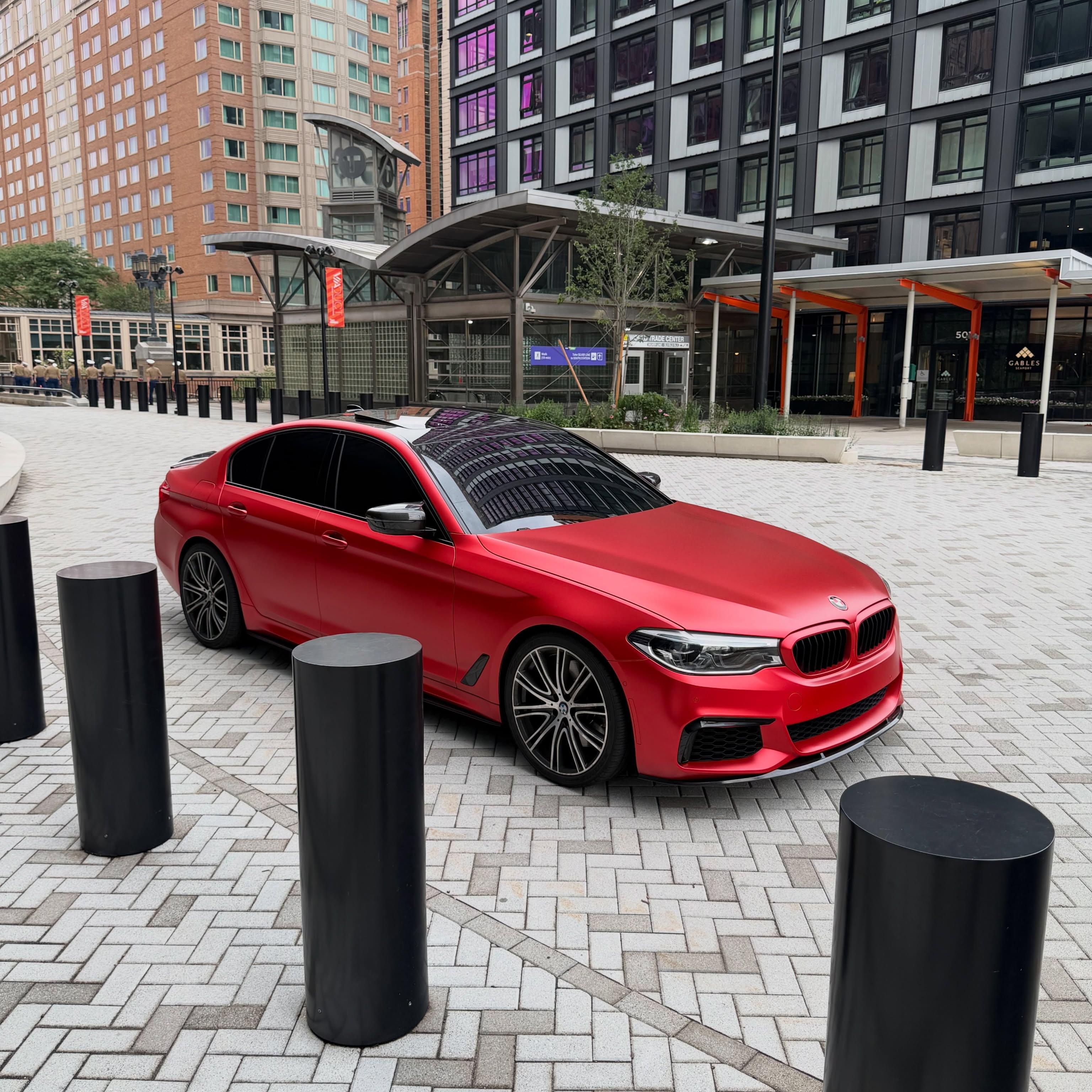 Matte Satin Red Ceramics Red Car Vinyl Wrap PET review 3