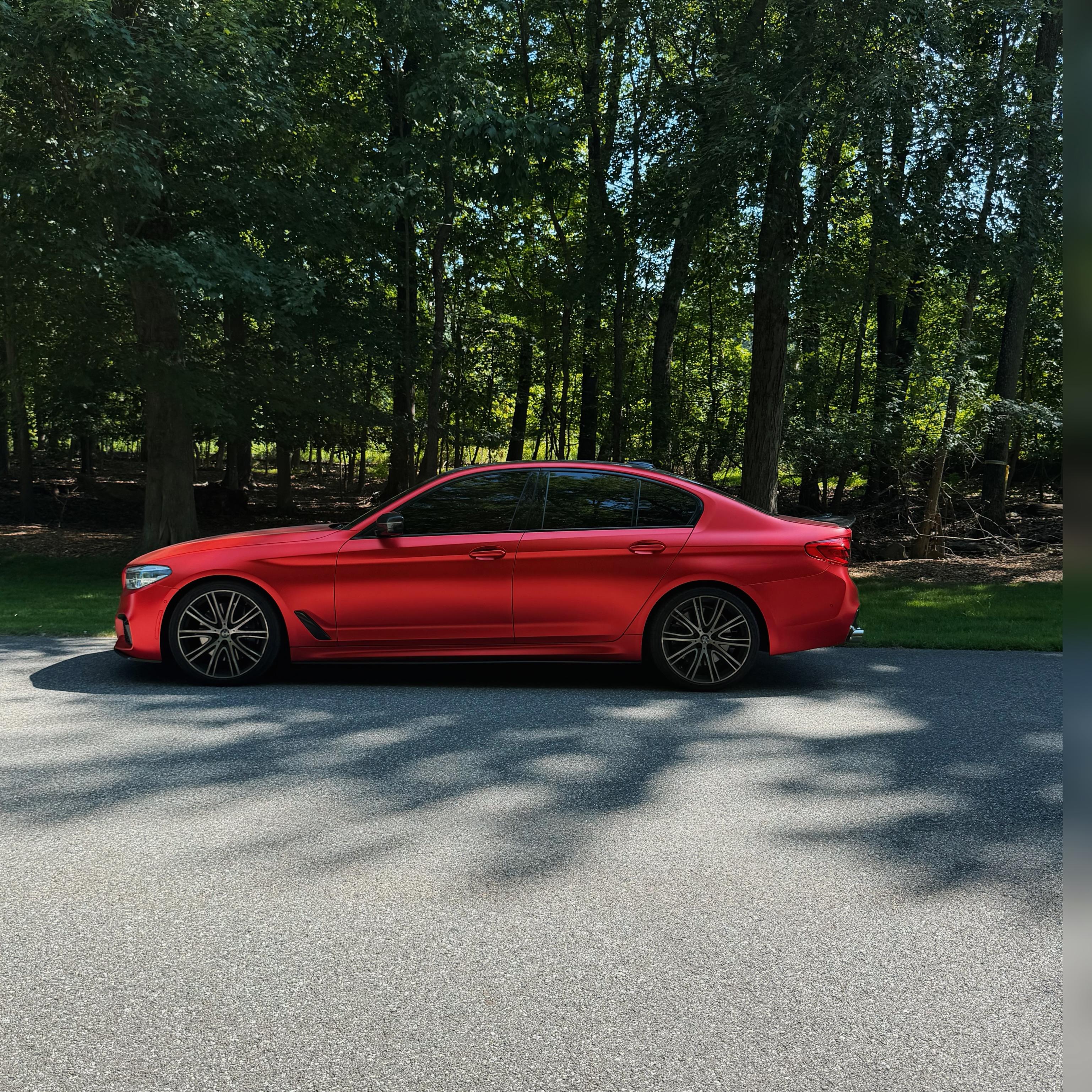 Matte Satin Red Ceramics Red Car Vinyl Wrap PET review 0