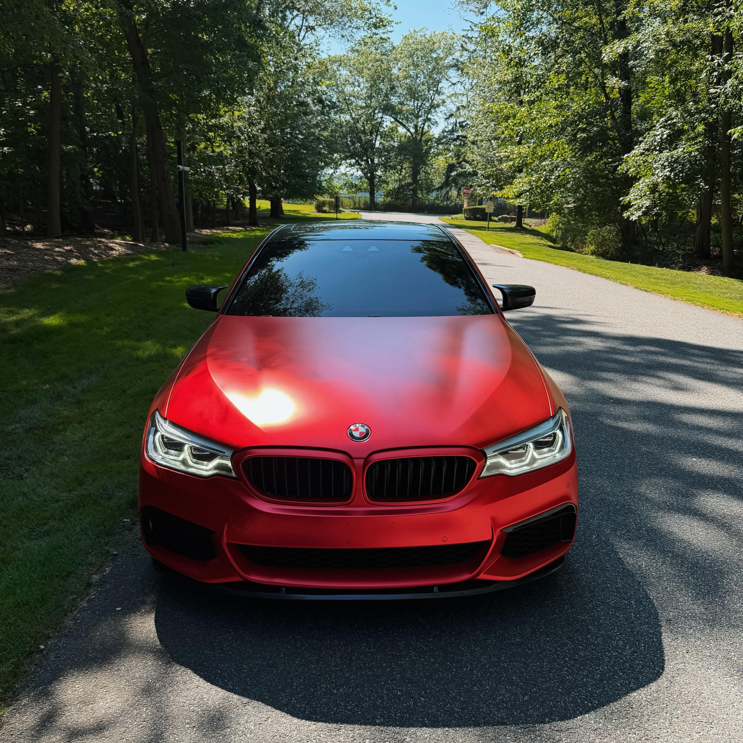 Matte Satin Red Ceramics Red Car Vinyl Wrap PET review 3