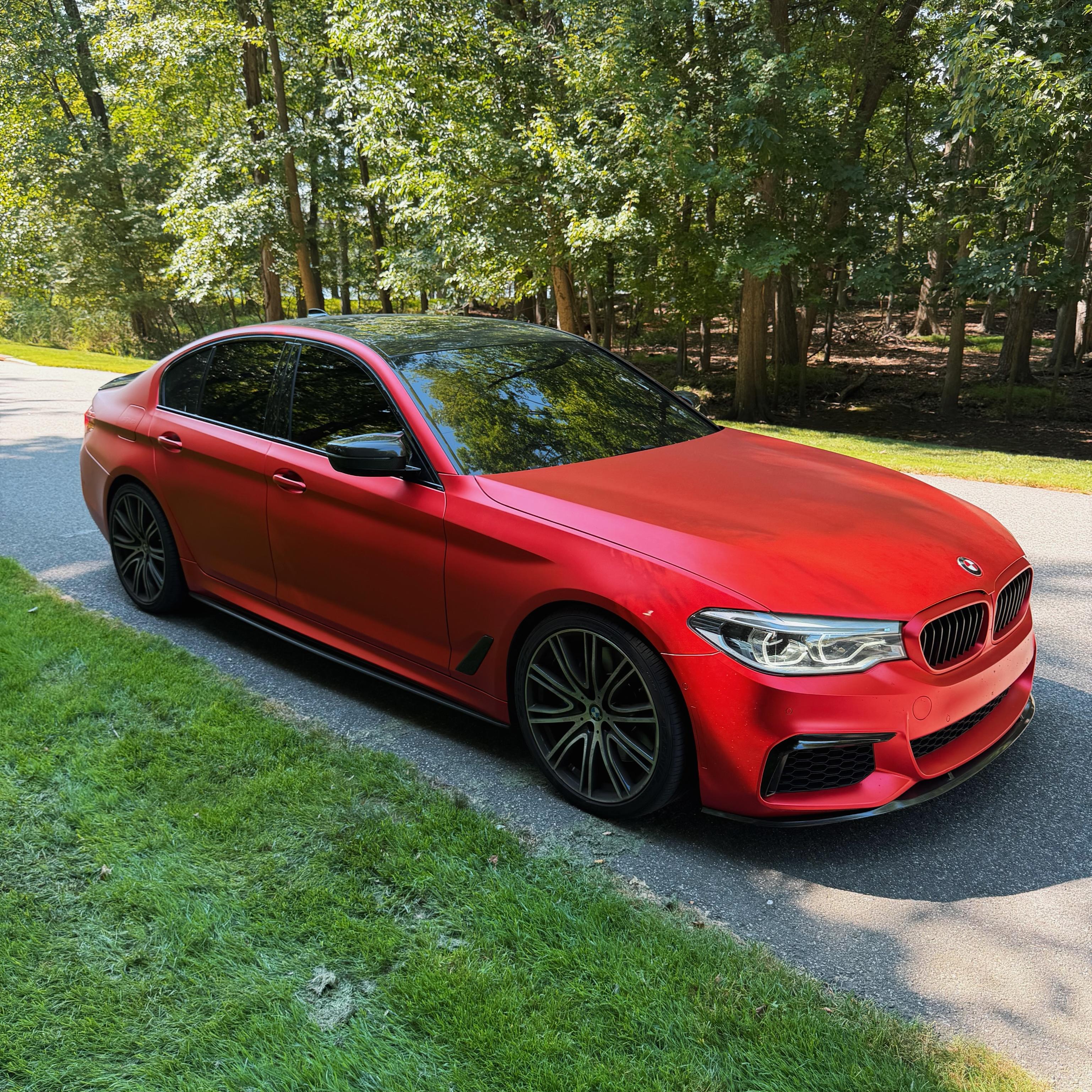 Matte Satin Red Ceramics Red Car Vinyl Wrap PET review 2
