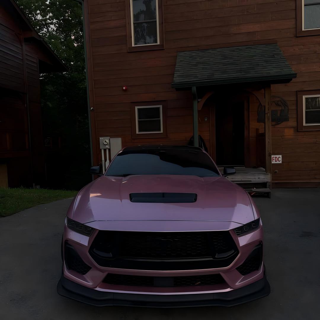 Gloss Metallic Passion Pink Car Vinyl Wrap PET review 4