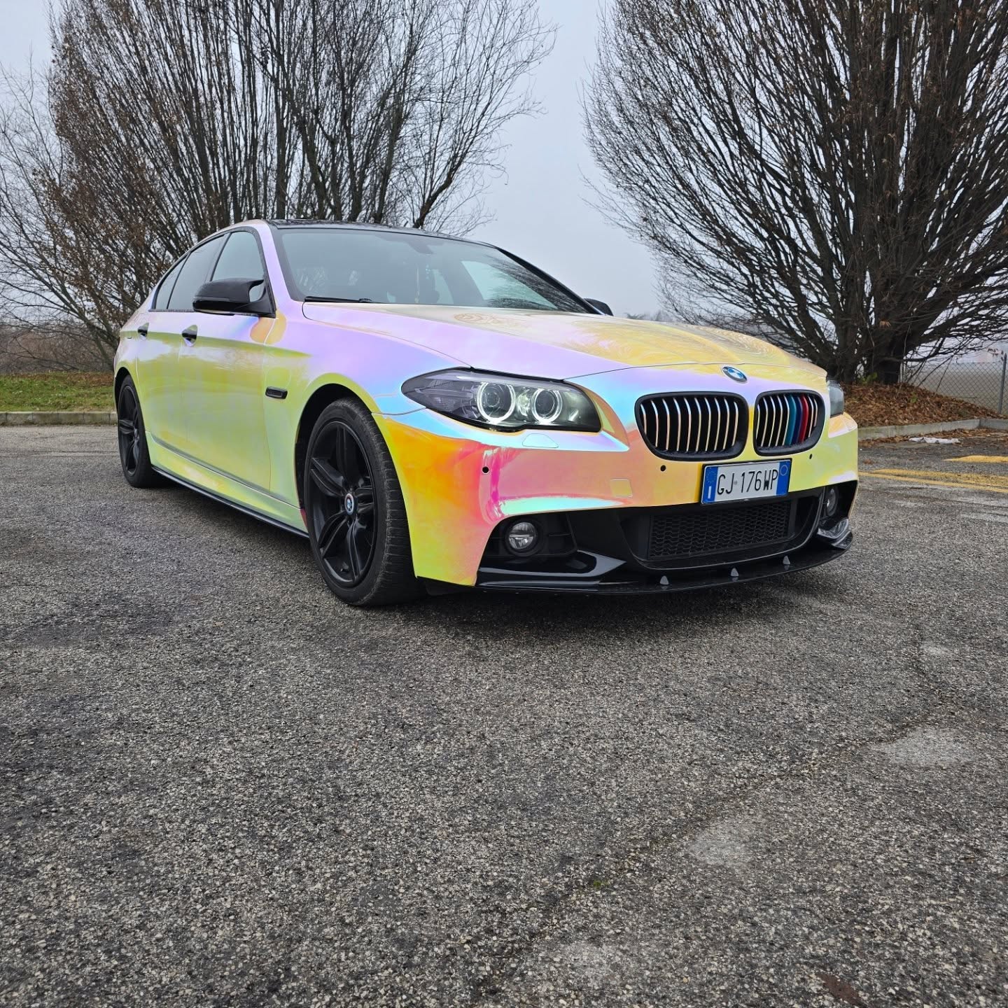Gloss Rainbow Chrome Holographic Pink Car Vinyl Wrap review 0