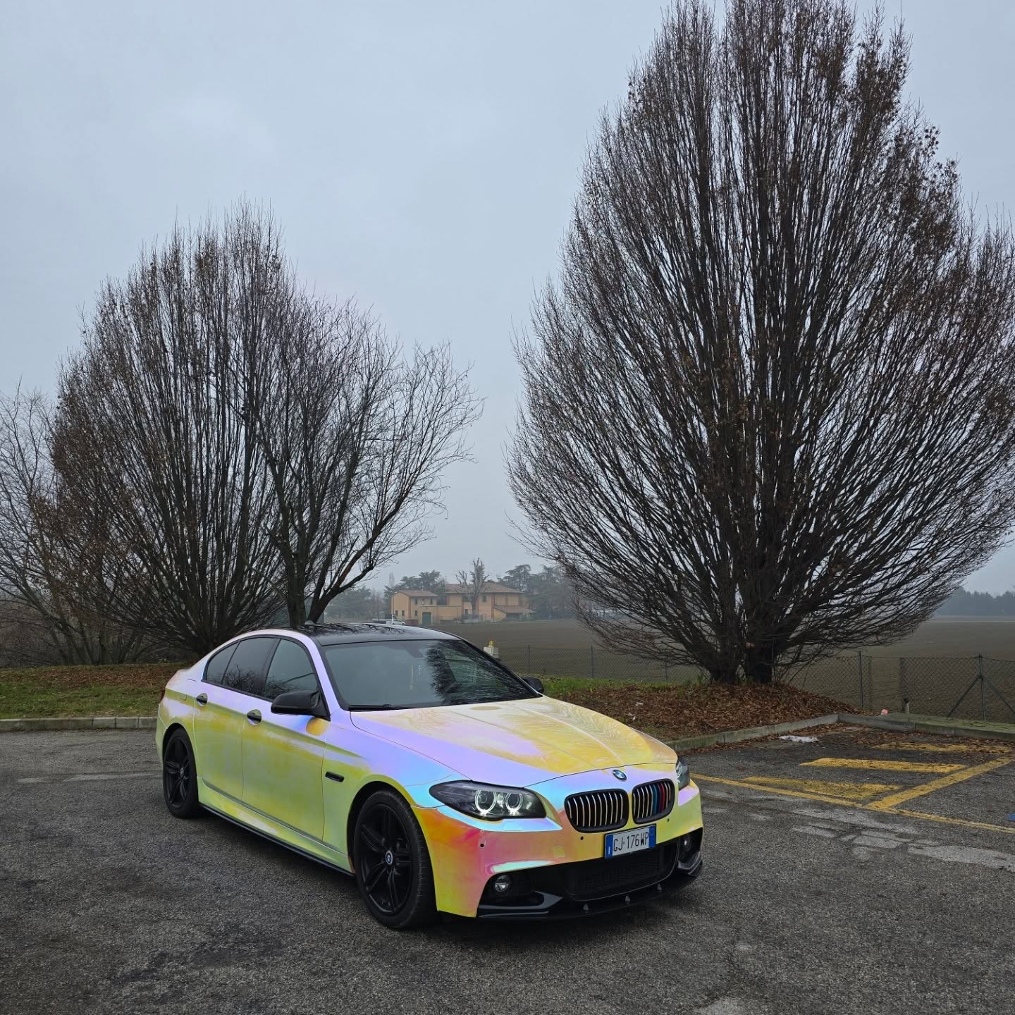Gloss Rainbow Chrome Holographic Pink Car Vinyl Wrap review 3