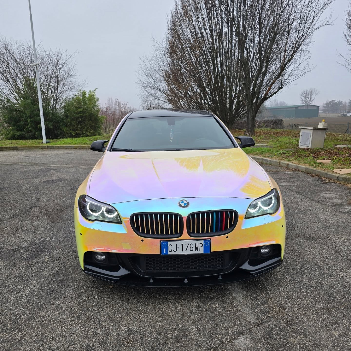 Gloss Rainbow Chrome Holographic Pink Car Vinyl Wrap review 4