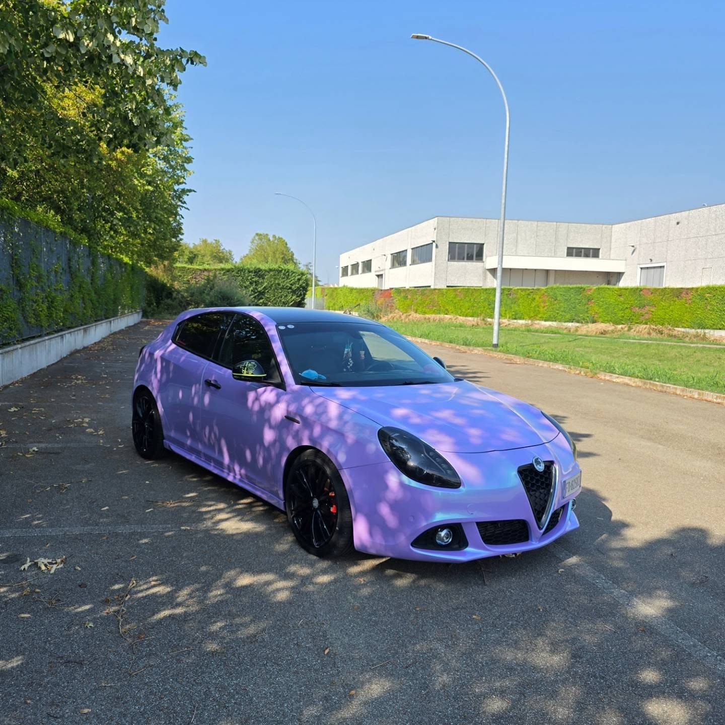 Gloss Metallic Chameleon Purple Green Car Vinyl Wrap review 4