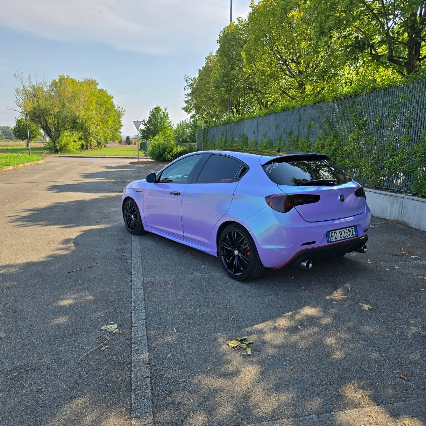 Gloss Metallic Chameleon Purple Green Car Vinyl Wrap review 5