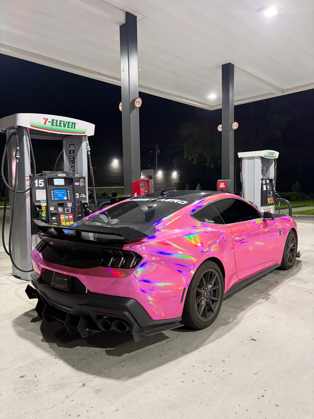 Matte Diamond Glitter Pink Car Vinyl Wrap  review 1
