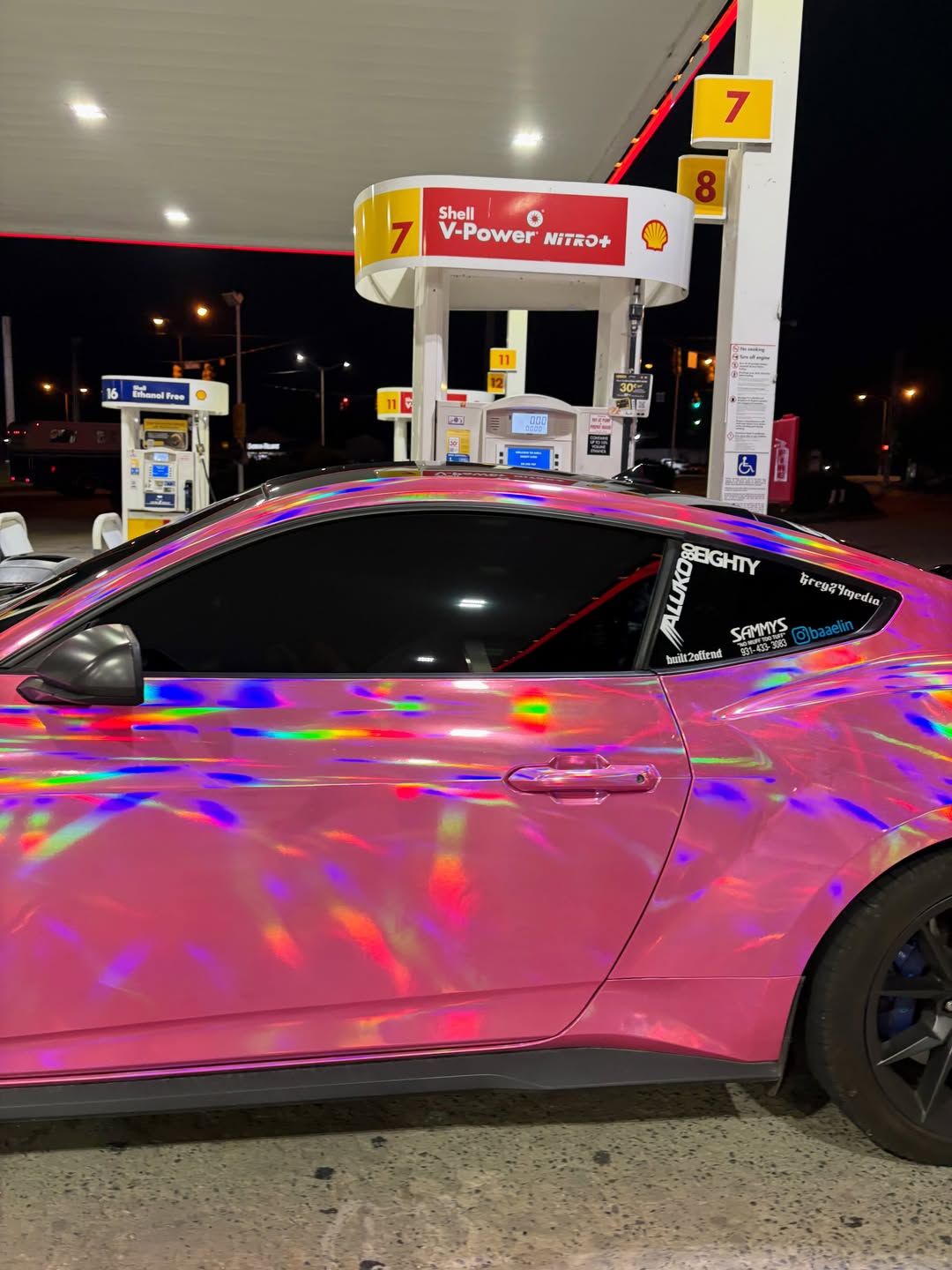 Matte Diamond Glitter Pink Car Vinyl Wrap  review 3