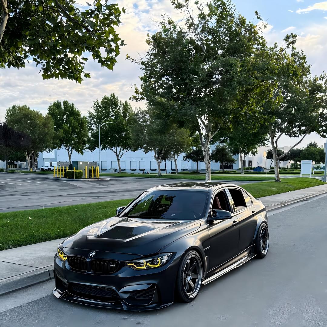 Matte Satin Black Ceramic Black Car Vinyl Wrap BMW  PET  review 0