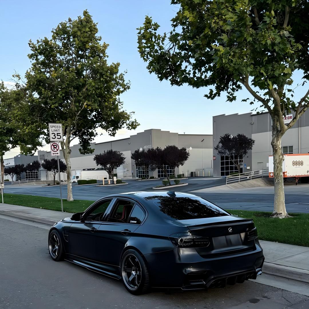 Matte Satin Black Ceramic Black Car Vinyl Wrap BMW  PET  review 3