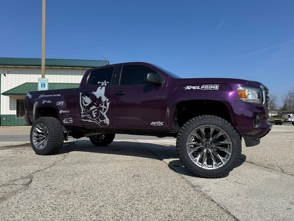 Gloss Purple Forged Carbon Fiber Car Vinyl Wrap PET  review 1