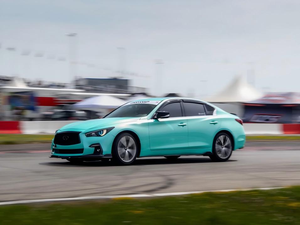 Gloss Racing Tiffany Blue Car Vinyl Wrap PET  review 1