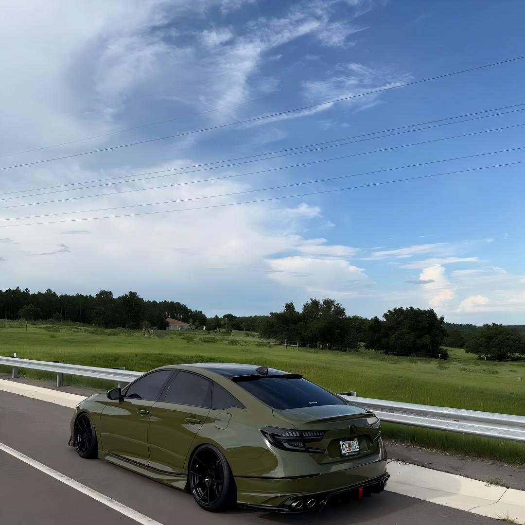 Gloss Military Green Car Vinyl Wrap PET  review 1