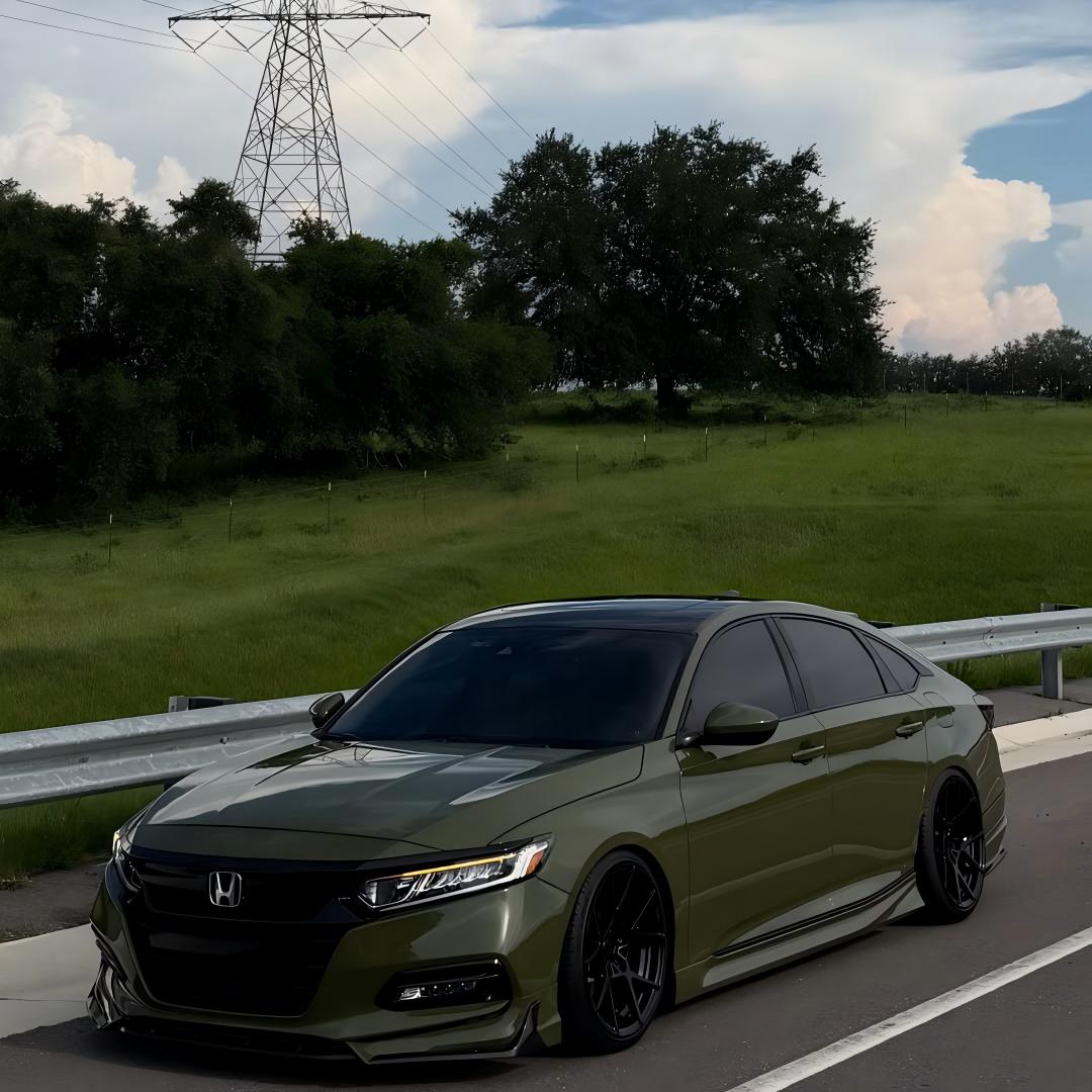 Gloss Military Green Car Vinyl Wrap PET  review 2